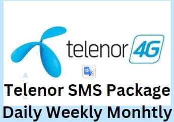 telenor sms package 2023 daily weekly monthly