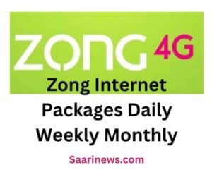 Zong Internet Packages 2024 Daily Weekly Monthly