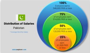 distribution of Salaries in Pakistan Average Salaries of Pakistani Employees in 2023