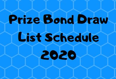 prize bond draw schedule list 2020, prize bond schedule 2020