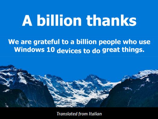 a billion thanks to italian