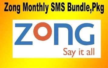 Zong SMS PKG 2024 Daily Weekly Monthly - Prepaid 3G 4G