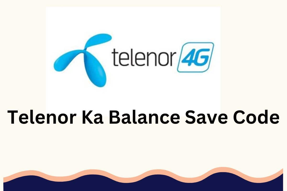telenor balance save code