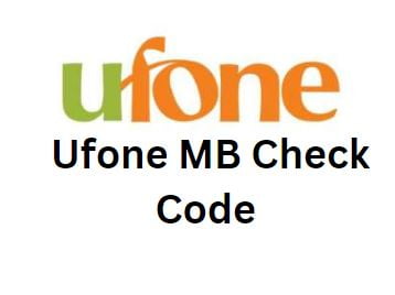 ufone mb check code