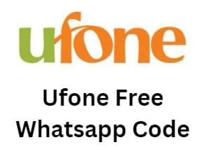 Ufone Free Whatsapp Code