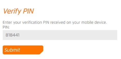 Ufone certificate - verify pin for login