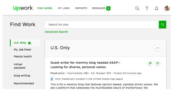 how to get project on upwork