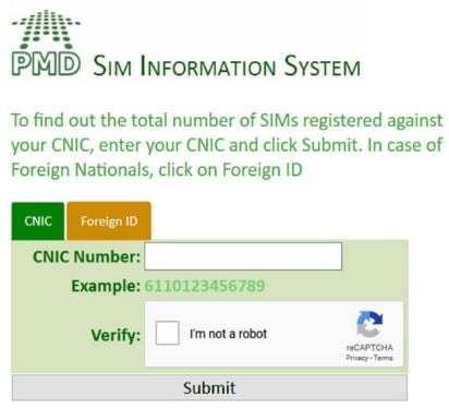 sim information system