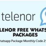 Telenor Whatsapp Package Monthly Code 25 Rupees