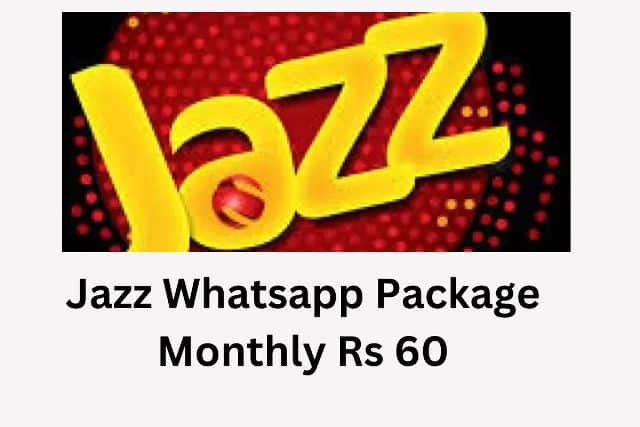 Jazz Whatsapp Package Monthly Rs 60