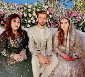 Shaheen Afridi wedding Pictures with Wife Ansha Afridi 6