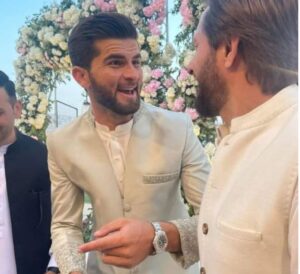 Shaheen Afridi wedding Pictures with Shahid Afridi