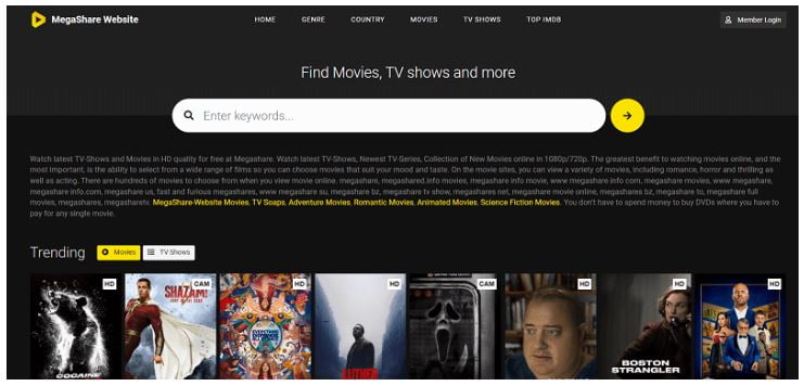 Mega Share Website To Watch Online Free Movies