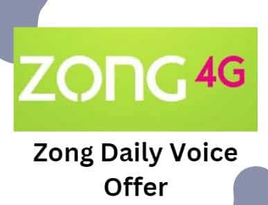 zong daily voice offer - Zong call packages daily