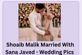 Shoaib Malik Married With Sana Javed - Wedding Pics