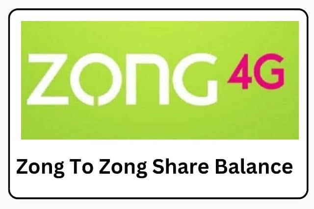 Zong To Zong Share Balance
