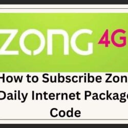 How to Subscribe Zong Daily Internet Package